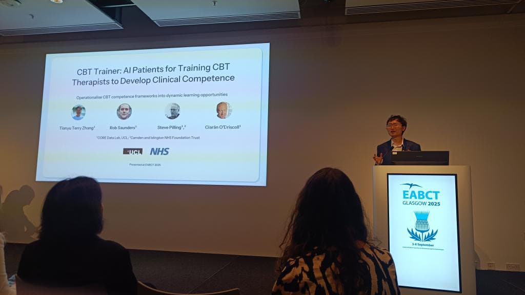 Cover image for CBT Trainer Presented at EABCT 2025 Congress in Glasgow